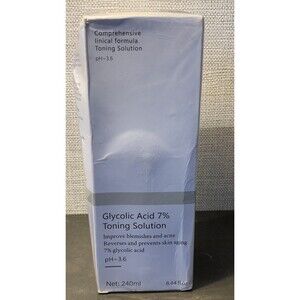 Glycolic Acid 7% Toning Solution 100ml 3.38 fl oz Anti-Aging New Boxed
